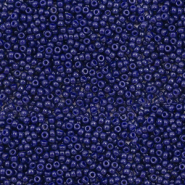 Miyuki 15/0 rocailles Duracoat opaque dyed dark navy blue 15-4494