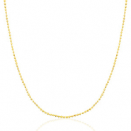 Kettingen van Stainless steel Roestvrij staal (RVS) ballchain Mix&Match Goud