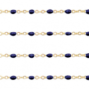 Benodigdheden van Stainless steel Roestvrij staal (RVS) jasseron 1mm Donker blauw-goud