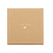 (Cadeau)doosje voor sieraden 'for you &hearts;' Brown