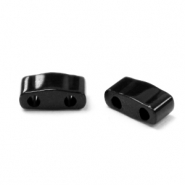 Miyuki kralen 5x2.3mm half tila Opaque black HTL-401
