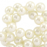 Top quality Glasparels rond 4mm Off white