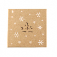 (Cadeau)doosje voor sieraden "a gift for you" Brown