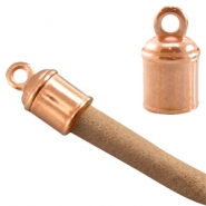 Metaal kralen rosé goud DQ Metaal eindkapjes DQ rosé goud 