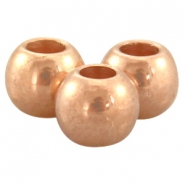 Metaal kralen rosé goud DQ Metaal Kralen DQ rosé goud