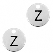 Metaal bedels DQ letter Z Antiek zilver (nikkelvrij)