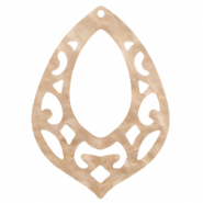 Hangers van Resin barok druppel Light semolina beige