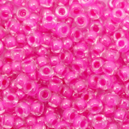 Miyuki 8/0 rocailles Fuchsia lined crystal 8-209