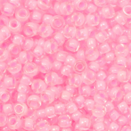 Miyuki 8/0 rocailles Pink lined crystal 8-207