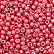 Miyuki 8/0 rocailles Duracoat galvanized light cranberry red 8-4211
