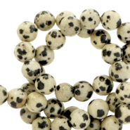 Natuursteen kralen dalmatian stone 6mm Elm grey-greige