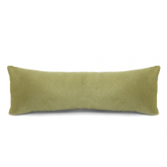 Sieraden display kussentje velvet soft Vintage olive green