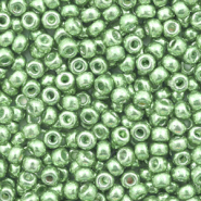 Miyuki 8/0 rocailles Duracoat galvanized dark mint green 8-4214
