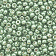 Miyuki 8/0 rocailles Duracoat galvanized sea green 8-4215
