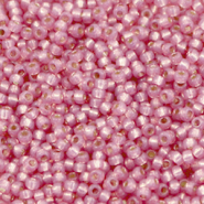 Miyuki 11/0 rocailles Duracoat silverlined dyed pink 11-4237