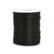 Draad van satijn 1.5mm Black