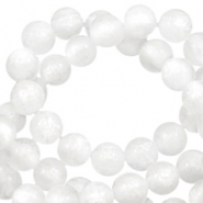 Polaris kralen 6 mm rond Mosso shiny Brilliant white