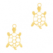 Bedels van Stainless steel Roestvrij staal (RVS) schildpad Goud