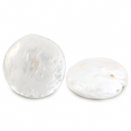 BQ Zoetwater parels muntje Pearl white