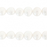 BQ Zoetwater parels nugget rond 9mm Natural white