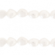 BQ Zoetwater parels nugget ovaal 10x9mm Natural white
