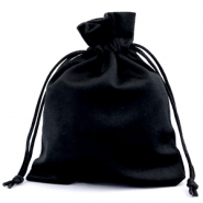 Velvet sieradenzakje Black