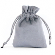 Velvet sieradenzakje Grey