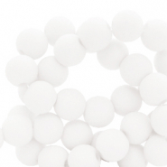 6 mm kralen van acryl white