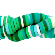 Kralen Katsuki 6mm Green white mix