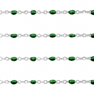 Benodigdheden van Stainless steel Roestvrij staal (RVS) jasseron 1mm Ultramarine green-zilver