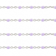 Benodigdheden van Stainless steel Roestvrij staal (RVS) jasseron 1mm Grapevine purple-zilver