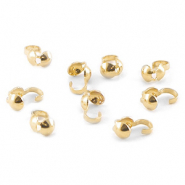 Kalotjes DQ metaal 4mm Gold 