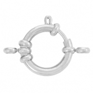 Benodigdheden van Stainless steel Roestvrij staal (RVS) boeislot 18mm met oogjes Zilver