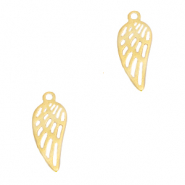 Bedels van Stainless steel Roestvrij staal (RVS) angel wing Goud