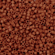 Miyuki kralen 11/0 delica's Opaque sf dyed sienna brown DB-794