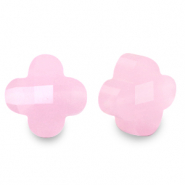 Facet fashion kralen clover Azalea pink