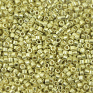Miyuki kralen 11/0 delica's Duracoat galvanized pale soft gold DB-2502
