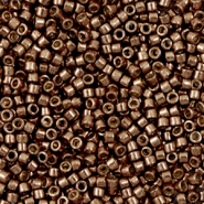 Miyuki kralen 11/0 delica's Duracoat galvanized dark mauve brown DB-1843