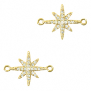 Zirkonia tussenstuk star Gold