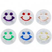 Acryl letterkralen smiley Transparent-multicolour