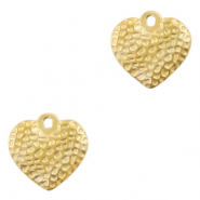 Bedels van Stainless steel Roestvrij staal (RVS) hart Goud