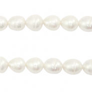 BQ Zoetwater parels rice 10x9mm Natural white