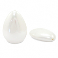 Pearl shine schelp kraal drop White