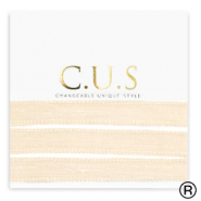 C.U.S&reg; lint Shimmery beige peach