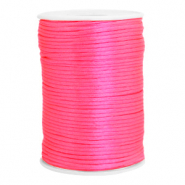 Draad van satijn 2.5mm Neon pink