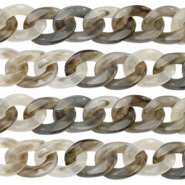 Acryl schakels 22mm Grey