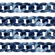 Acryl schakels 19mm Dark blue
