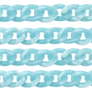 Acryl schakels 19mm Light blue