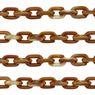 Acryl schakels 15mm Brown