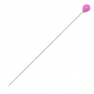 Metaal onderdelen DQ nietstift 52mm Antiek zilver-pink (nikkelvrij)